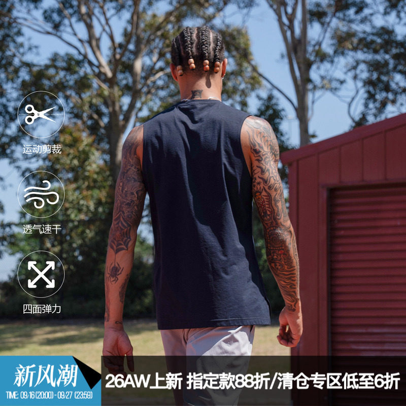 ZONEiD男子针织运动背心图片