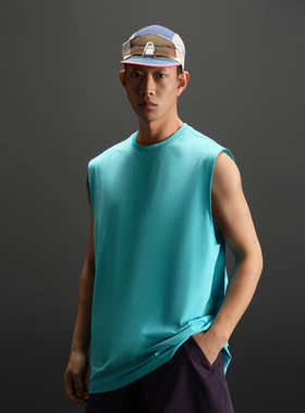 ZONEiD 针织运动背心春夏CoolAir抗菌吸湿云感基础速干透气坎肩