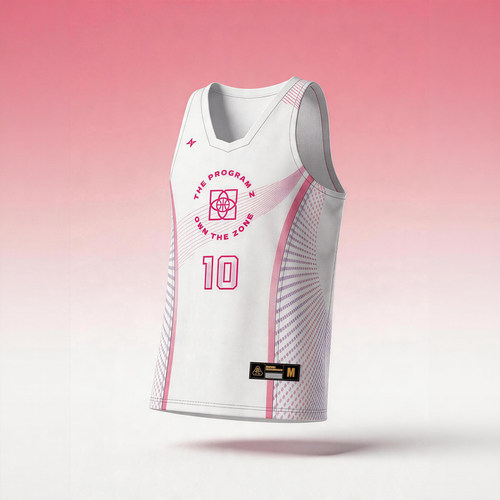 ZONEiD 数码印定制篮球服 小方格透气速干收腰女子精英比赛套装