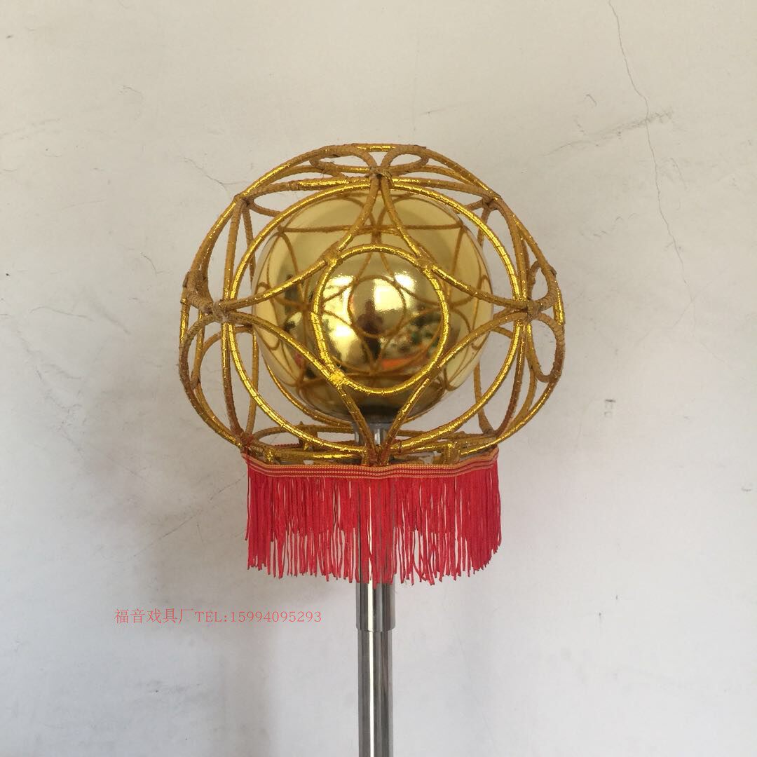 龙珠道具 会旋转带灯龙珠绣球 花球舞龙舞狮绣球狮子绣球表演用品