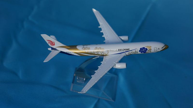 中国国际航空公司 国航紫辰A330 合金飞机模型 16CM仿真机