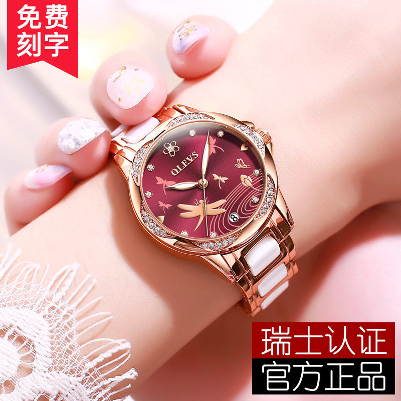 瑞士正品手表女士机械表女简约气质奢华时尚小众十大品牌名表女款