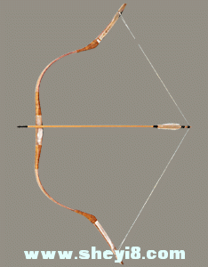 匈牙利传统牛角弓 角弓 筋角弓