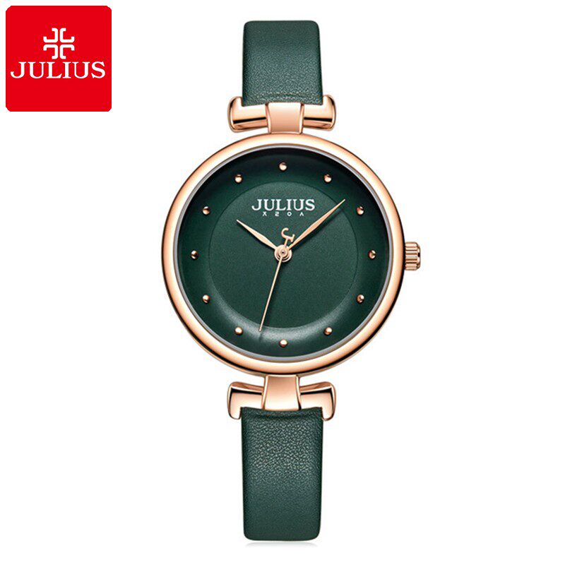 聚利时手表女简约气质ins风小众时尚大气学生皮 带款防水石英女表