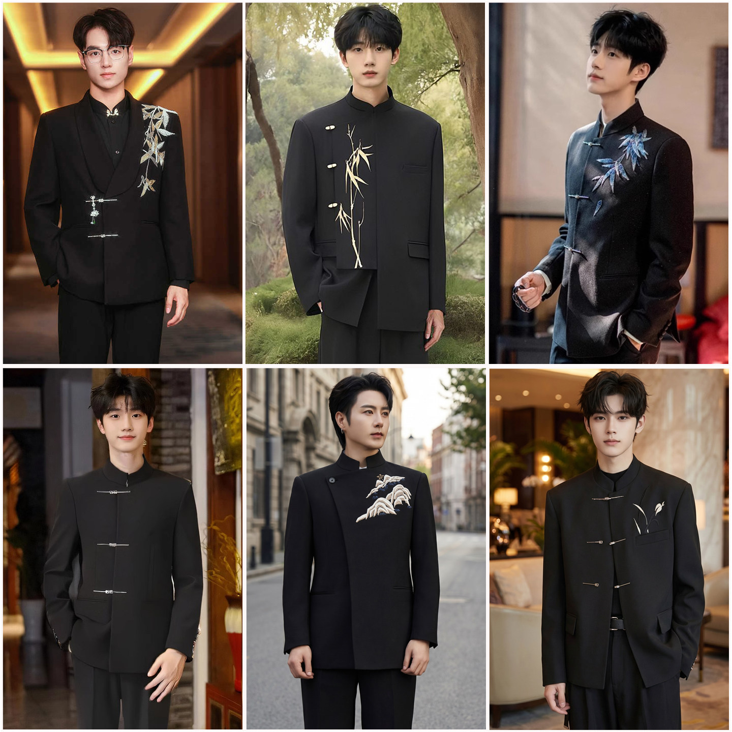 新中式中山装出租男士民国风伴郎服兄弟团毕业礼服表演出服装租赁