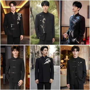 新中式中山装出租男士民国风演出服套装毕业礼服班服表演服装租赁