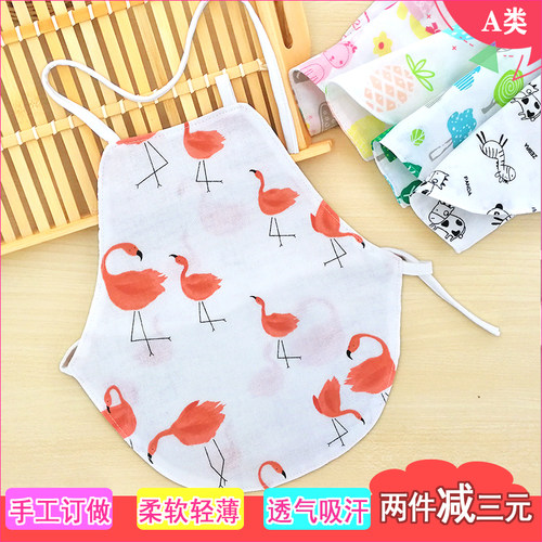 夏季薄款全棉女宝宝大童双层纱布