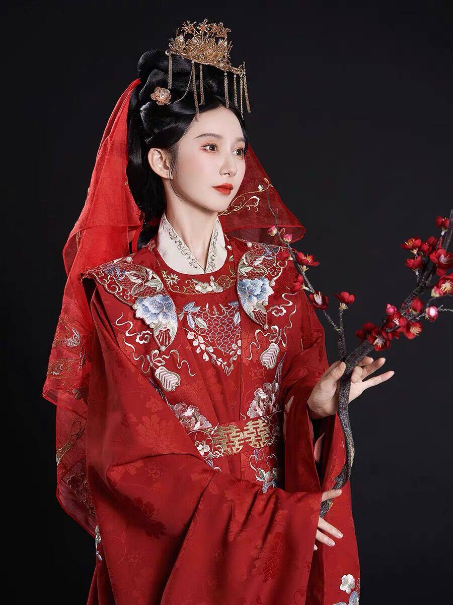 【汉锦记】出租灵记良钟缘夙缔:明制婚服大襟衫重工马面裙霞帔腰