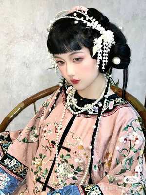 花月夜出租刺绣清代汉女装汉锦记
