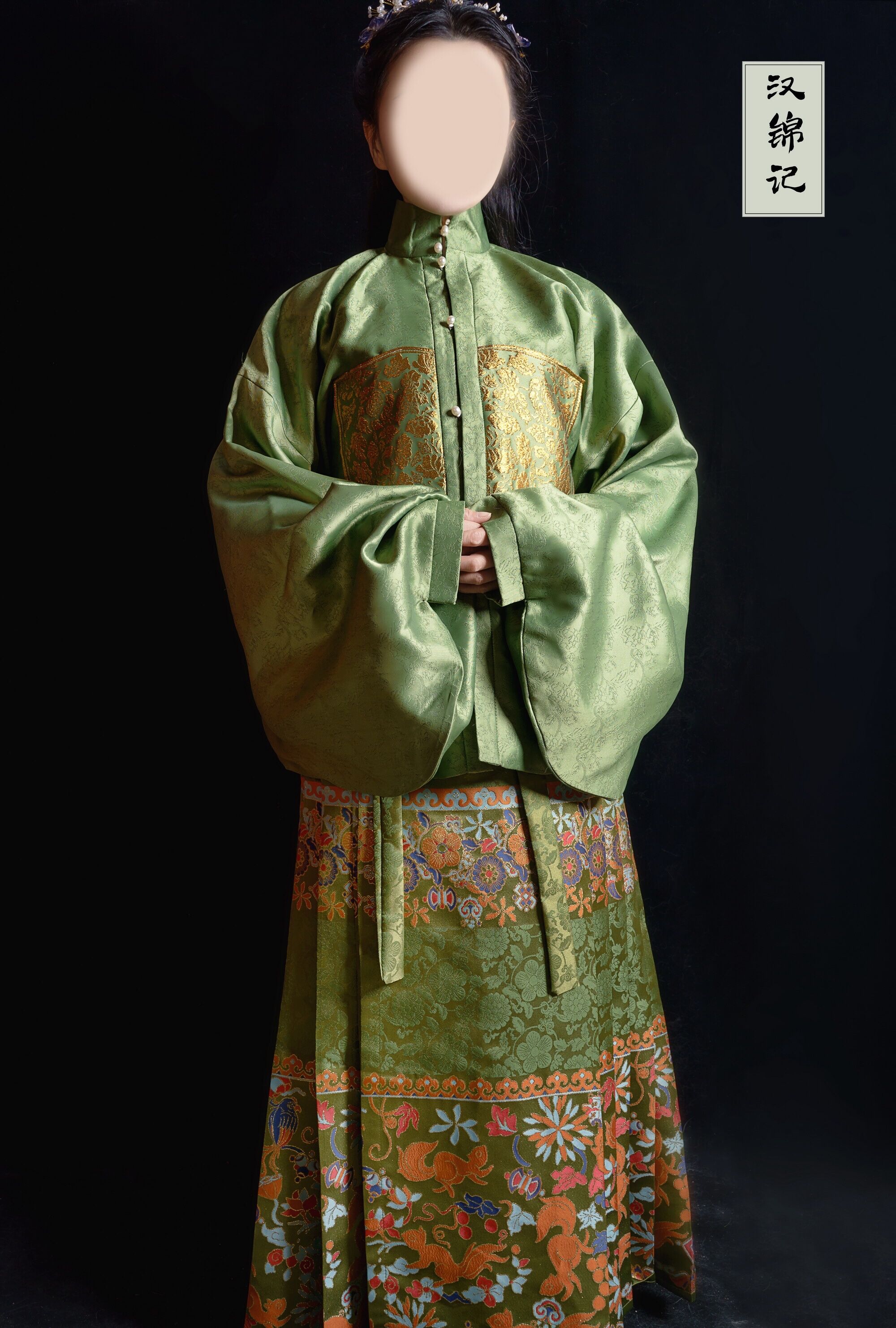 【汉锦记】出租塔云馆比甲 明制立领琵琶袖马面汉服