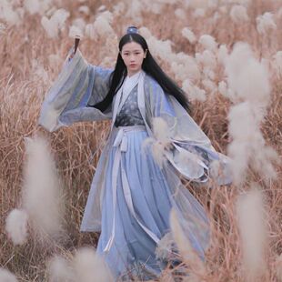 【汉锦记】山有扶苏 越人歌魏晋交领男女同款汉服出租