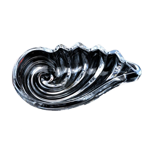 小号海螺点心盘 水晶玻璃水果盘碗 小吃碟 调料盘 酒吧酒店用品