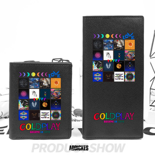 酷玩乐队Coldplay周边大容量钱包卡包二合一短款 潮牌 男青年个性