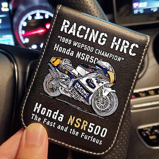 本田NSR500摩托车行驶证驾驶证二合一皮套真皮驾照保护套卡包男士