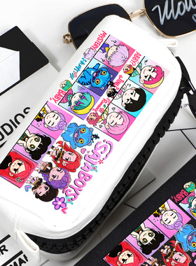 kpop猎魔女团恶魔男团动漫韩流同人周边鲁米米拉佐伊同款小卡谷子大容量文具盒学生笔袋秦宇Abby宝宝神秘