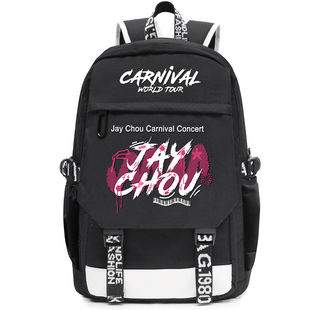 周杰伦周边双肩包学生书包背包JAY小学中学大学生大容量包包男女