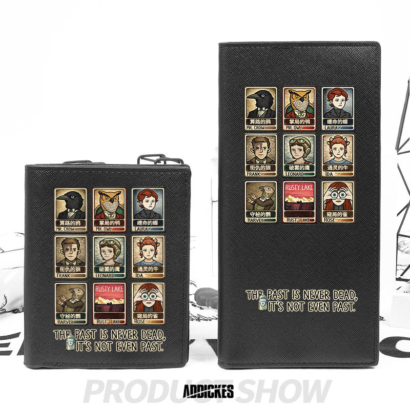 Rusty Lake游戏锈湖乌鸦先生带卡位钱夹大容量钱包卡包二合一男士