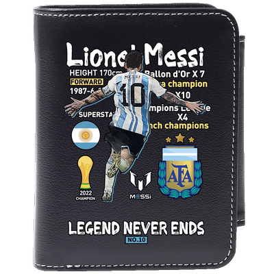 MESSI梅西周边真皮钱包