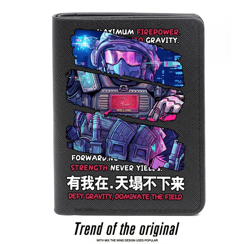 三角洲行动游戏周边威龙同人男生钱包卡包二合一短款个性潮牌钱夹