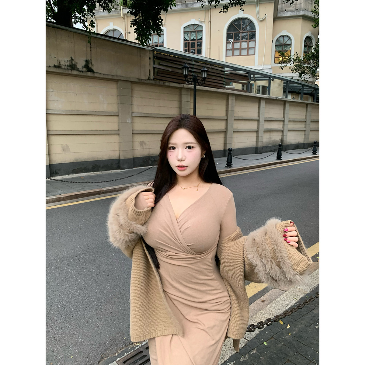 佳佳【雪国妲己】秋冬新款连衣裙