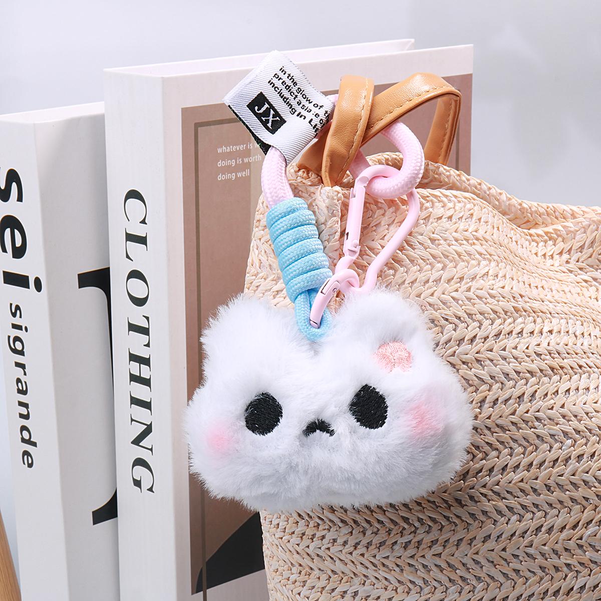 超萌生气兔子哭泣熊毛绒公仔挂件