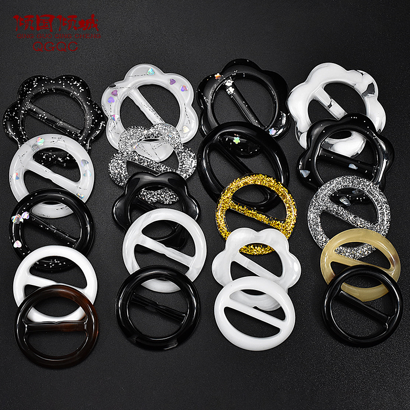 韓版百搭下擺衣角打結扣