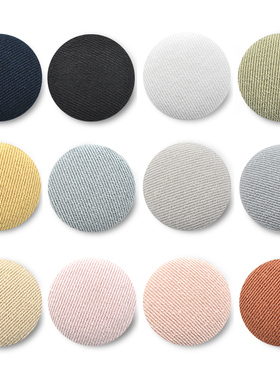 布扣子黑色女连衣裙衬衫小西服大衣包布纽扣装饰衣服扣子圆形百搭