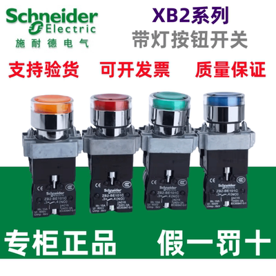 带灯按钮开关施耐德XB2BW33B1C