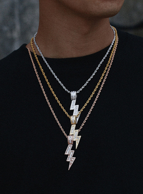 欧美ins锆石通用饰品吊坠项链