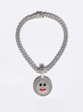 KAKA金属古巴链男女表情