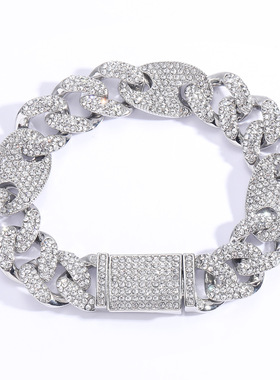 亚马逊欧美爆款手链一猪鼻子镶钻