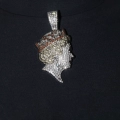 Colored Diamond Silver Queen Single Pendant [Excluding Chain]