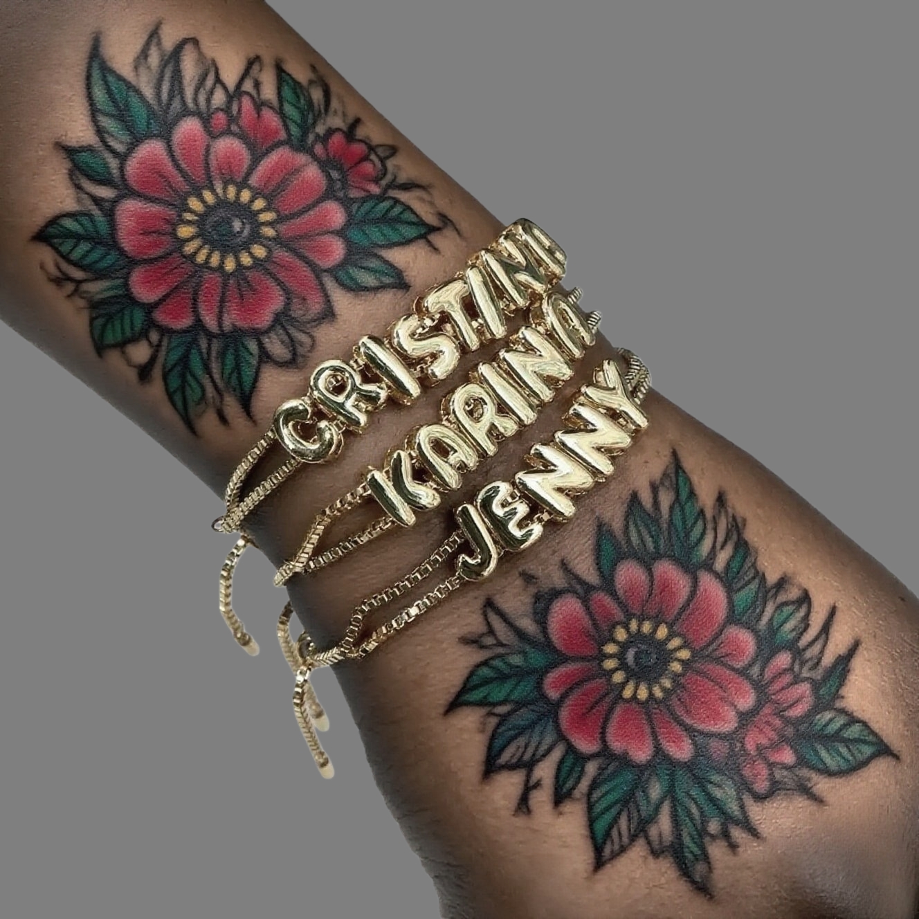 男女光面字母DIY手链个性潮百搭