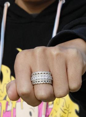 11年老店锆石花边戒指男女钻戒