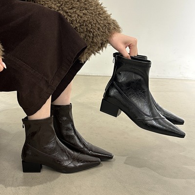 高级感短靴子女2025秋冬新款单靴