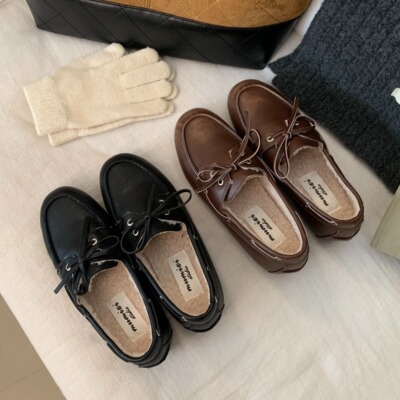 真皮妈妈奶奶鞋2025秋冬新款