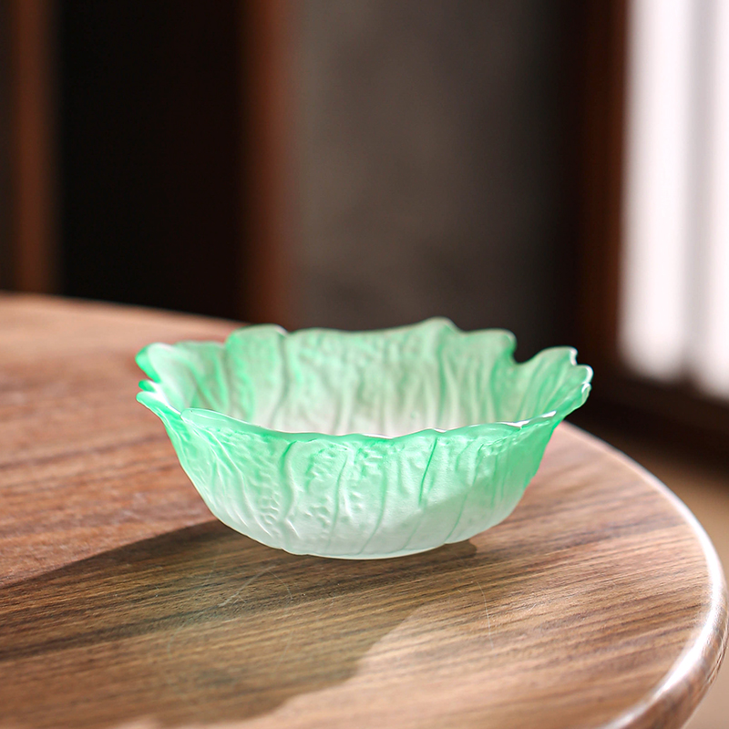 新款白菜玻璃水果盘沙拉碗甜品碗