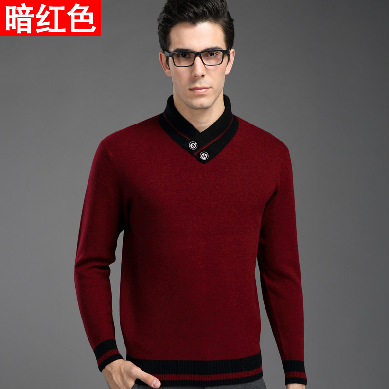 CaboReden/卡布雷登100%純羊毛男士加厚毛衣清倉特價處理