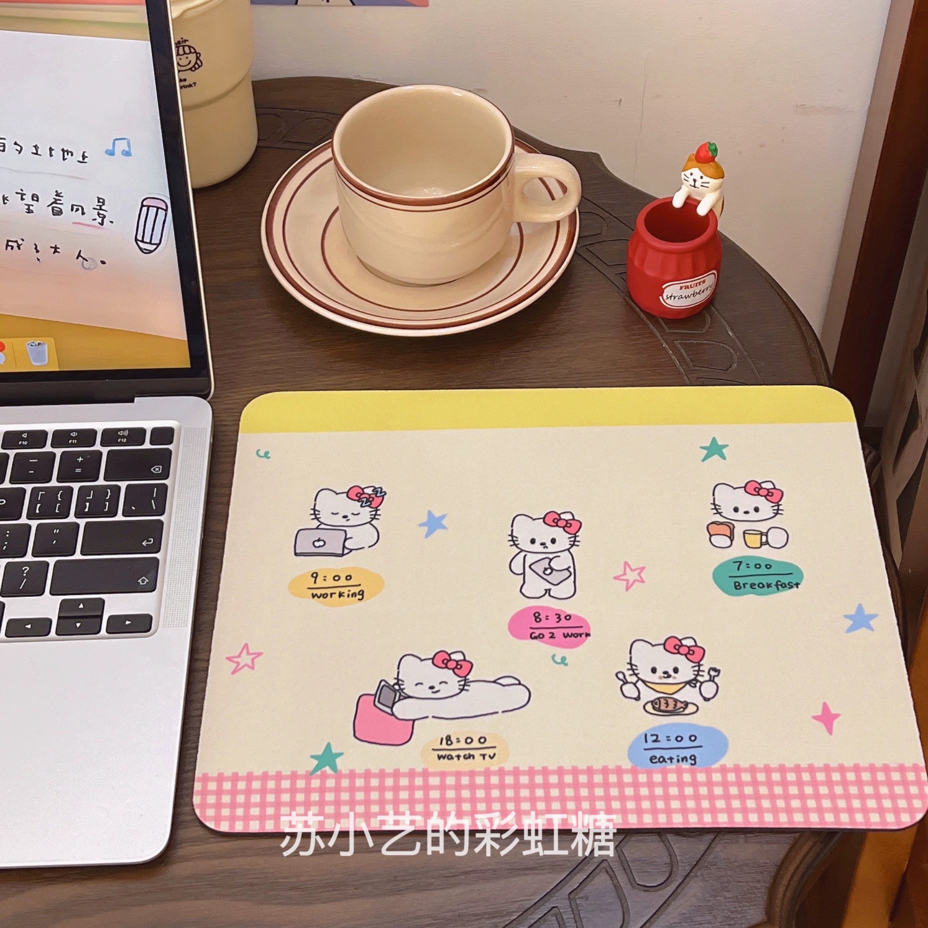 原创设计kt猫咪鼠标垫