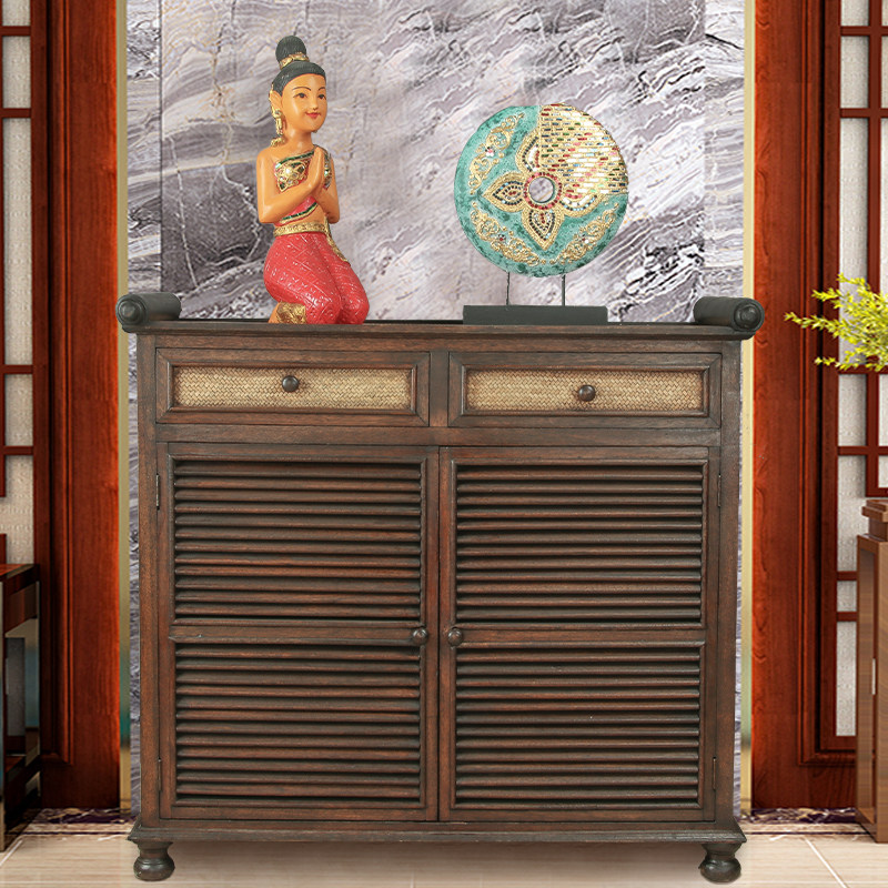 Southeast Asia solid wood Carved Entrance Vestibular Ark Storage cabinet Partition cabinet Aisle a living room woodiness simple and easy Shoe cabinet High cabinetin the Residential furniture , Cabinet , Shoebox  category - from Buy2taobao.com to provide professional Taobao agent buy service
