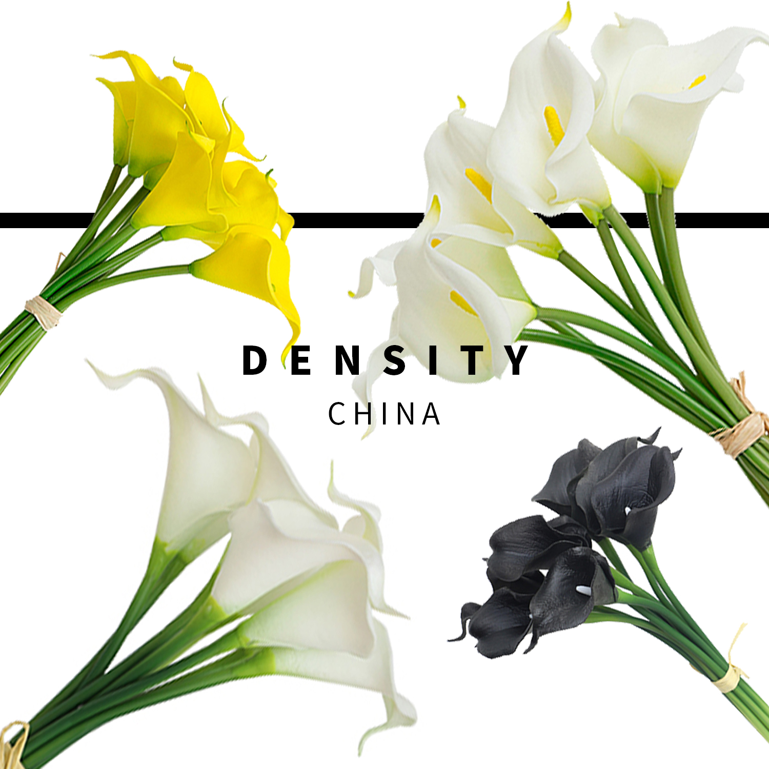 ins手感拍摄道具干花白色马蹄莲