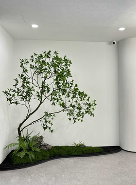 密度家居高品质马醉木海岛春花树仿真绿植造景室内空间装饰景观