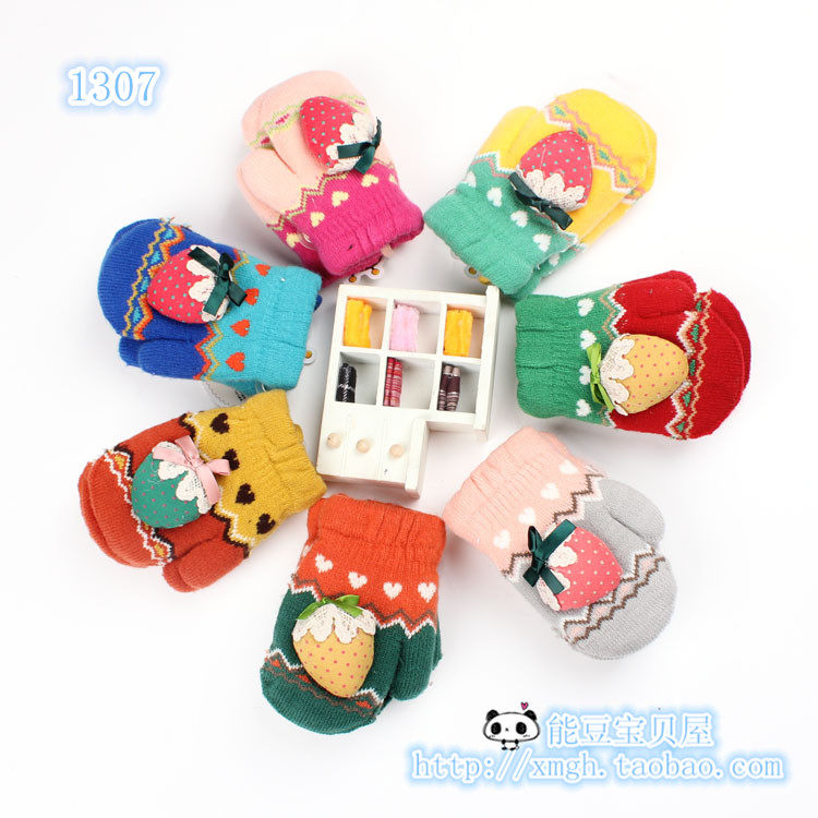 Gants pour fille en de laine - Ref 2150242 Image 1