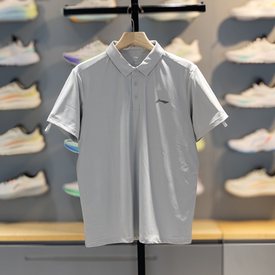 李宁短袖POLO速干亲肤透气