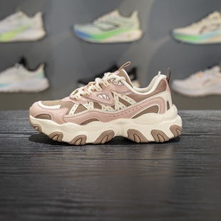 女子2025新款 李宁猫爪LITE 迪士尼联名休闲鞋 AGCV390 厚底老爹鞋