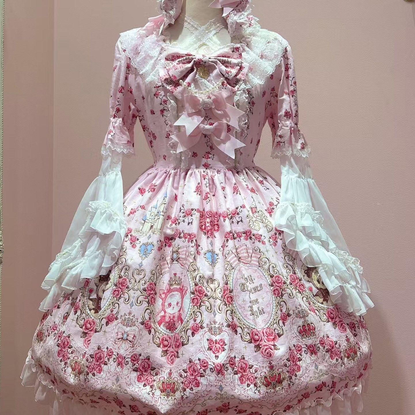 BABY 兔熊花墙粉JSK  lolita 洛丽塔连衣裙