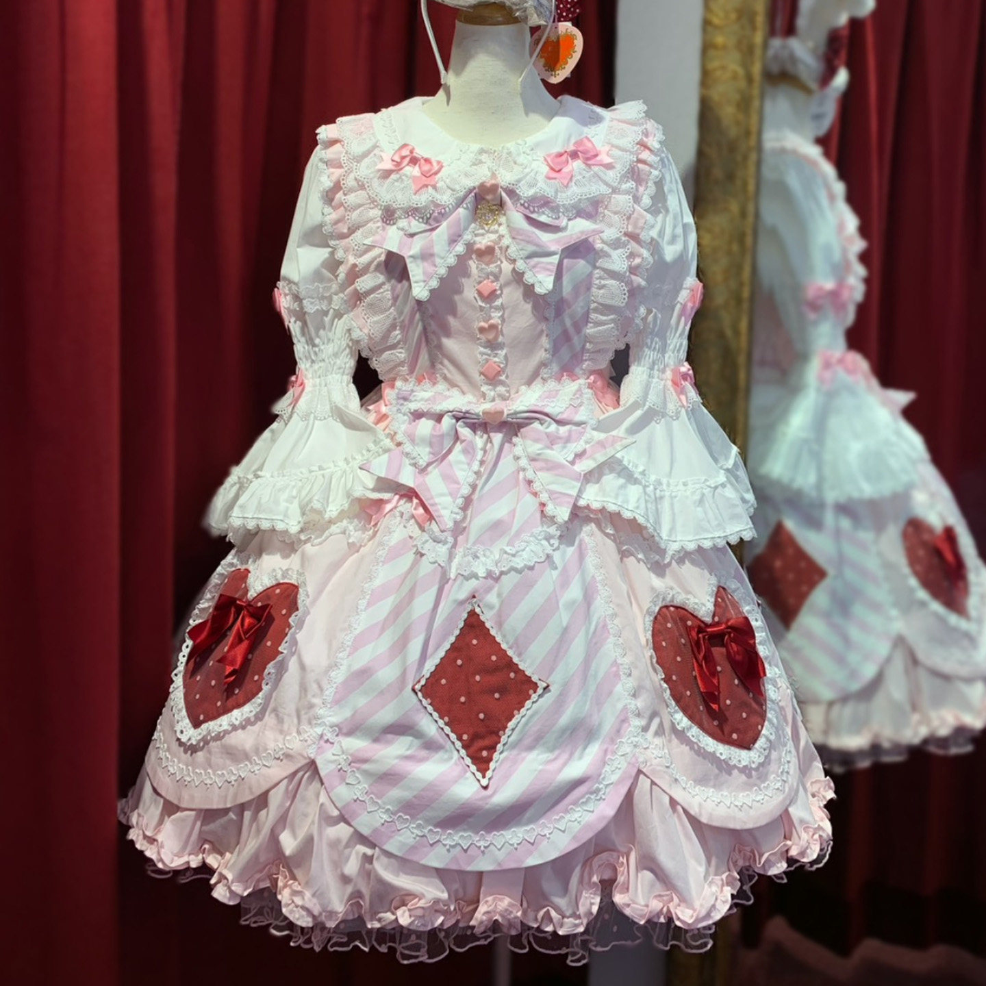 BABY 爱心兔子旅行 巡游条纹款 lolita洛丽塔连衣裙