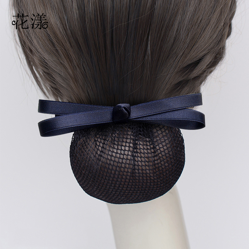 职业女头花护士发网网兜空姐空乘银行工作上班发夹盘发饰品2025新