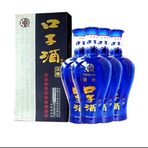 一整箱淡雅口子酒46度500ml*4瓶兼香型白酒整箱装送礼