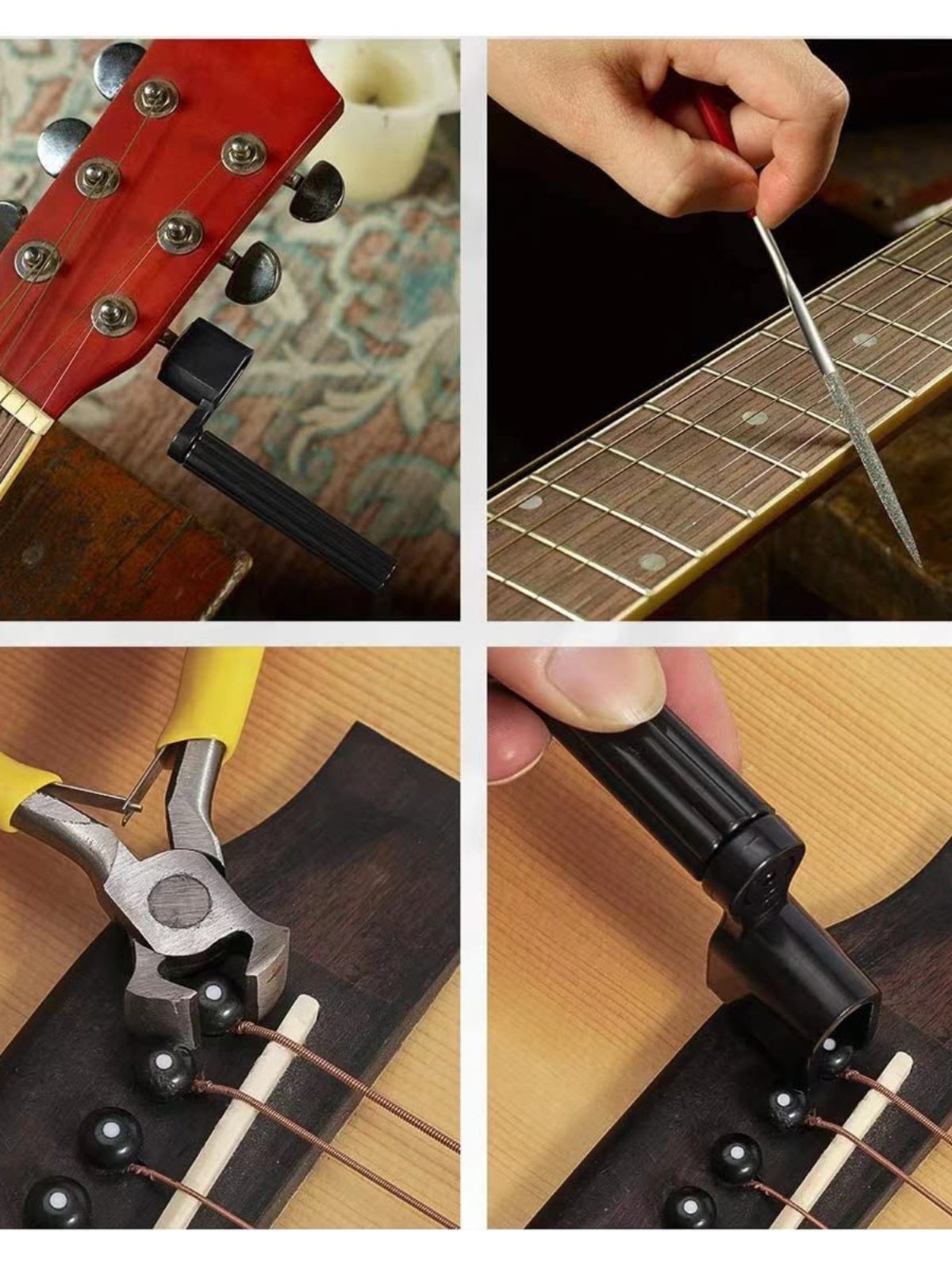 гитарный набор из 72 предметов Daquan guitar repair and maintenance kit аксессуары для гитары Изображение 1